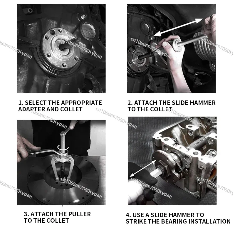 Inner Hole Bearing Puller 16-piece Set Bearing Extractor Bearing Inner Hole Puller Inner Hole Puller Demolition