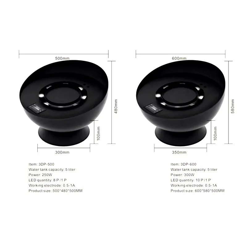 Modern 3D Water Vapor Flame Bowl Electric Fireplace Ultrasonic Remote Control Free-Standing for Home Decoration Steel Material