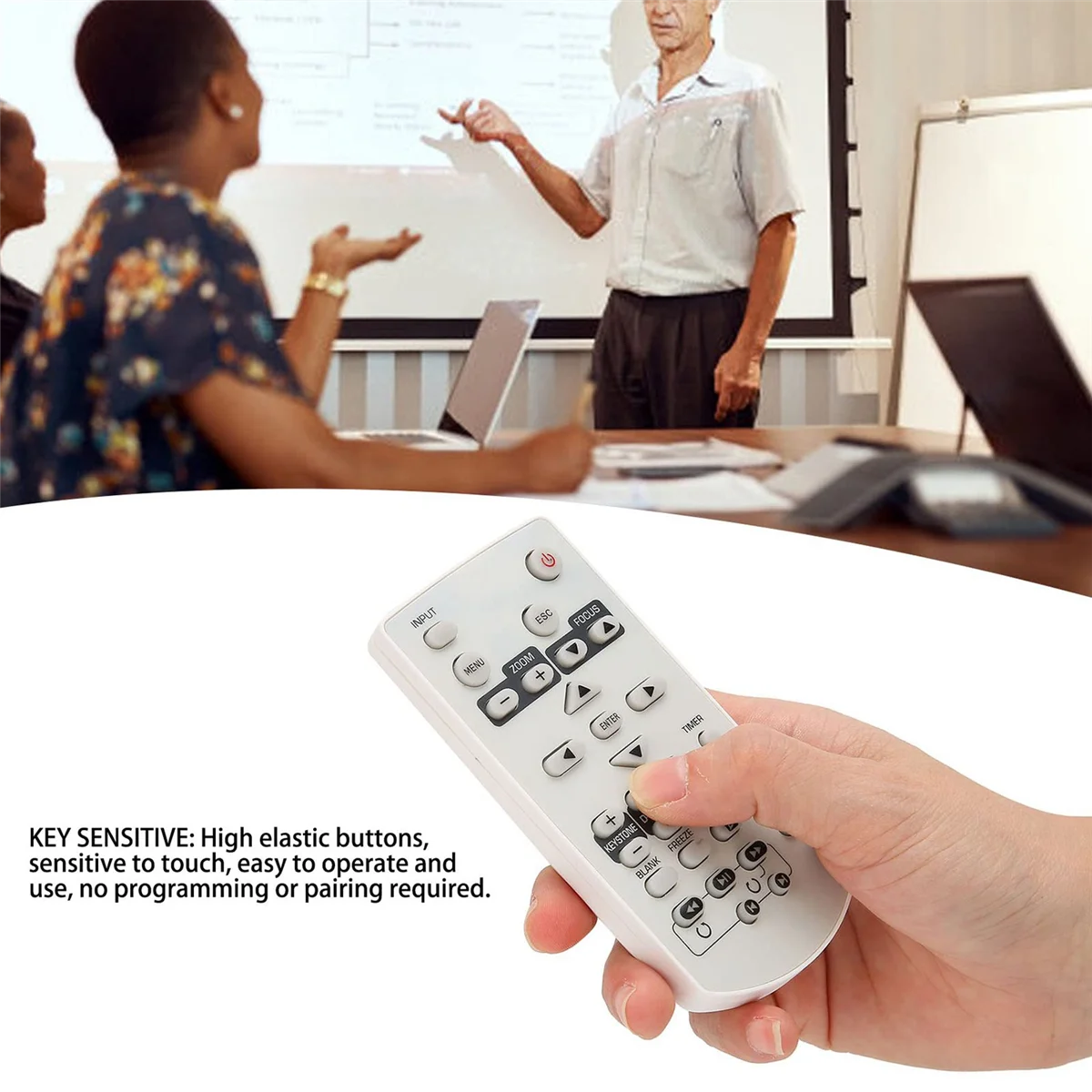 YT?130 Remote Control Replace for CASIO XJ?A142 XJ?A147 XJ?A242 XJ?A247 Projector Remote Control