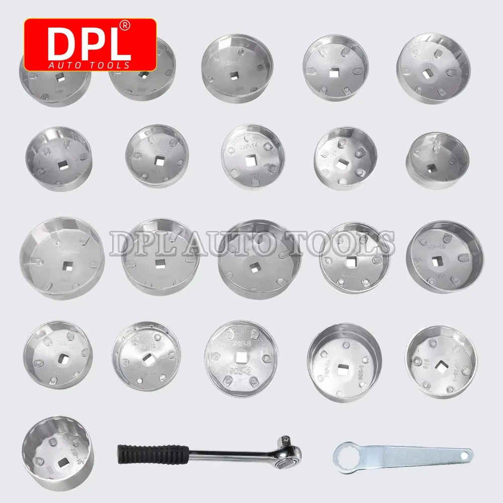23 قطعة/المجموعة سيارة غطاء مرشح زيت إزالة وجع مجموعة مقابس 1/2 "12.5 مللي متر اسئلة المفك سيارة اليد مع حالة أداة إزالة السيارات