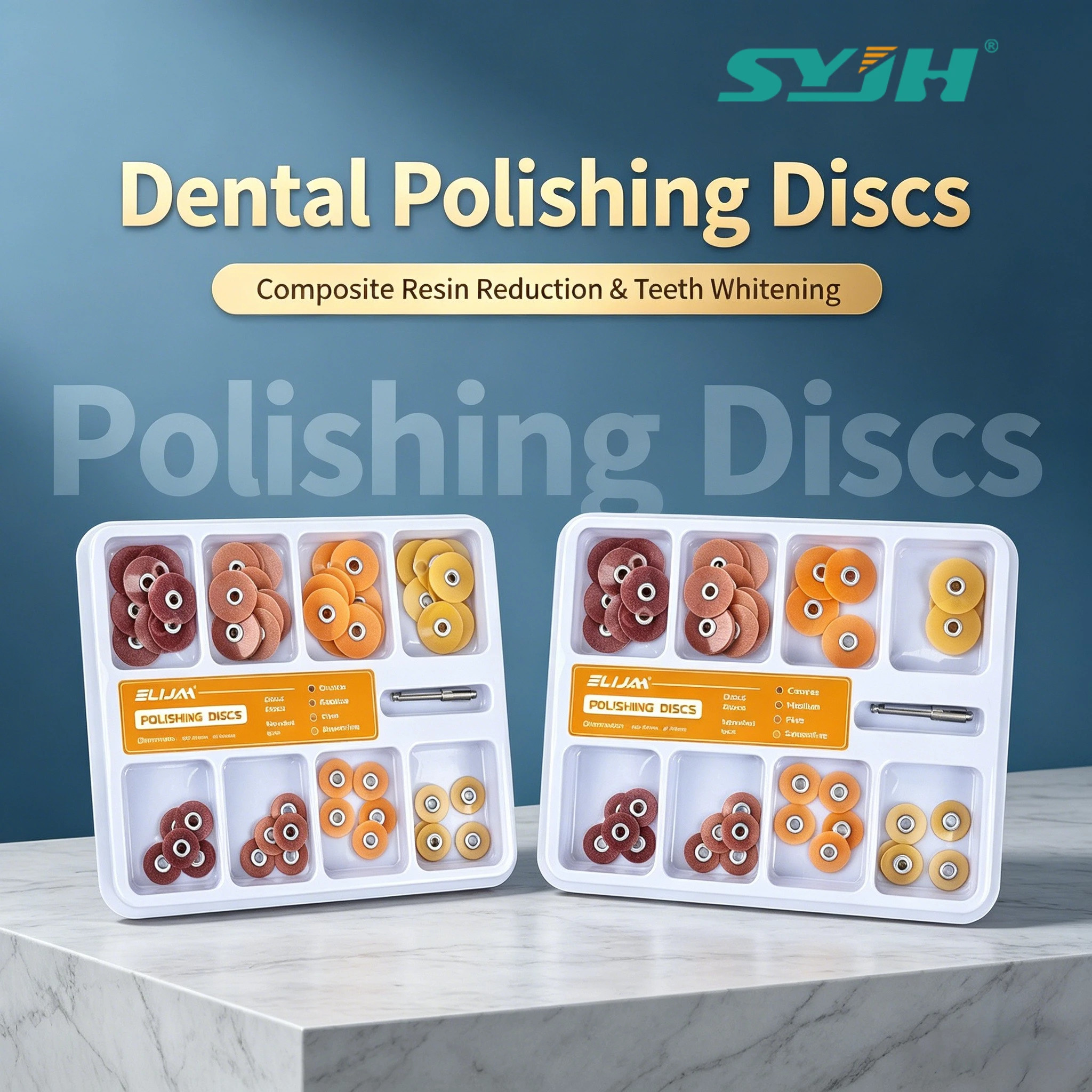 

80Pcs Dental Polishing Discs Gross Reduction Contouring Mandrel Stripes Set Autoclavable Teeth Whitening Dentistry Materials