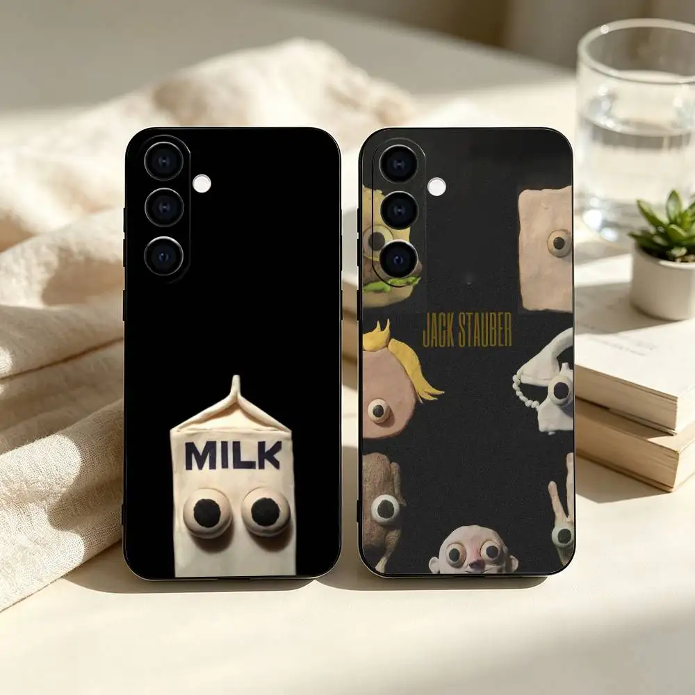 J-Jack Stauber Album  Phone Case For Samsung Galaxy A73,A72,A71,A70,A53,A52,A51,Others Soft Black Cover