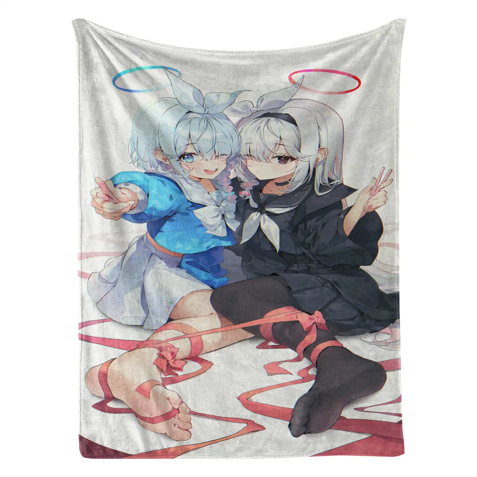 ผ้าห่มพิมพ์ลายอนิเมะชิโรโกะ บลู อาร์ไคฟ์ เนื้อนุ่มสบาย เหมาะสำหรับใช้ในบ้าน เดินทาง หรือเป็นของขวัญวันเกิด