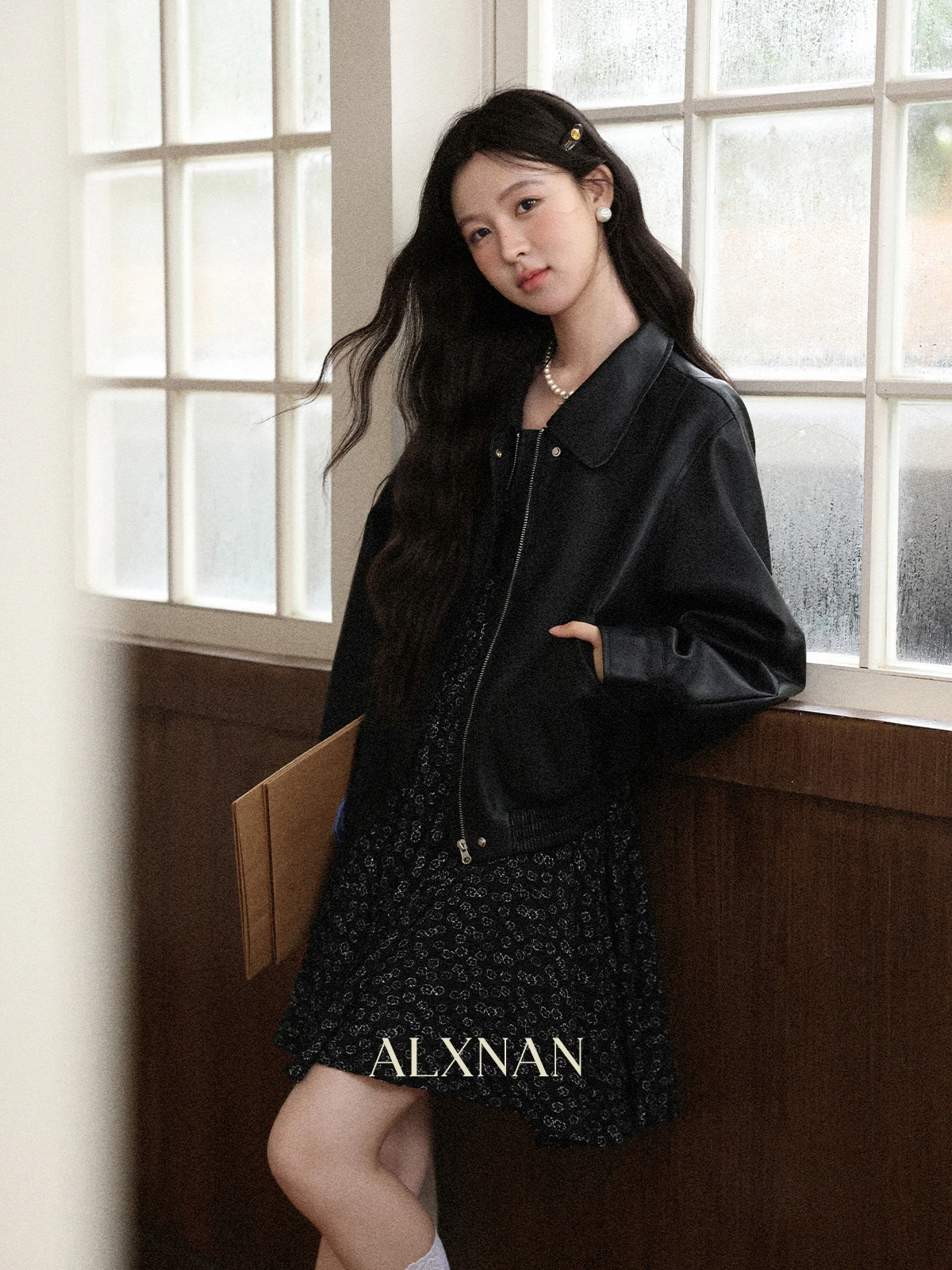 

Кожаная куртка Ele Bla для женщин: новая весенняя универсальная модель, высококачественная верхняя одежда для создания элегантного образа