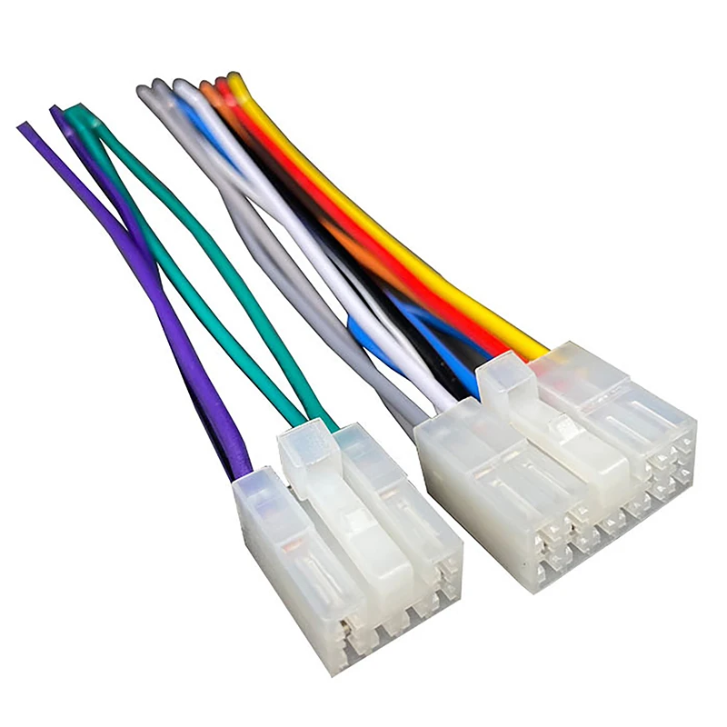 Professional 2Pcs Car Radio Stereo CD Player Wiring Harness Cable Installation Kit for Toyota Car Accessories Supplies Products