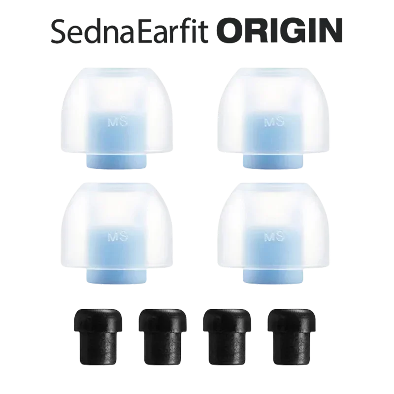 Ponteiras de Silicone AZLA Sednaearfit Origin de Eixo Longo para 64audio/UM/N5005/Fitear, Protetores Auriculares Antialérgicos com Cateter de 2.5-3.5mm