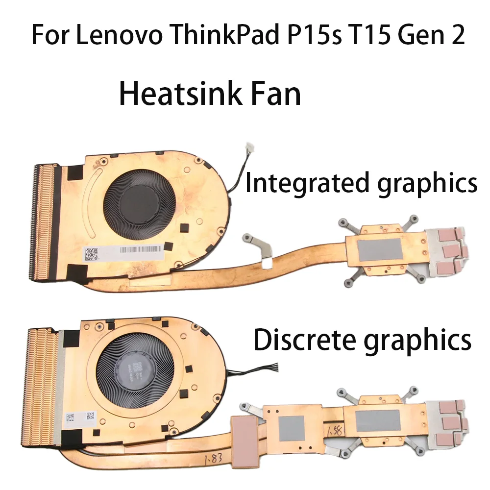 Original for Lenovo ThinkPad P15s T15 Gen 2 Cooling Fan Heatsink Integrated graphics/Discrete graphics FRU:5H41B77170  5H41B7716