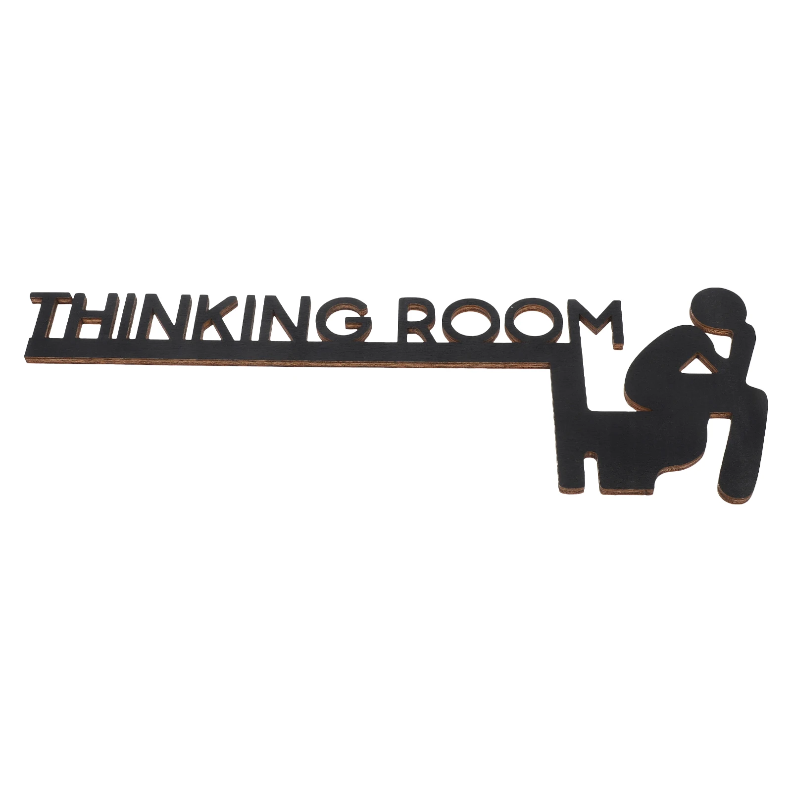 

Creative Wooden Bathroom Door Sign Home Restroom Decor Letter Craft Durable Wood Wall Art Farmhouse Rustic Style Toilet Door