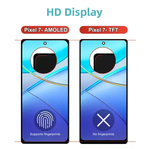 6.3" For Google Pixel 7 Lcd Display Touch Panel Screen Assembly For For Google Pixel 7 GVU6C, GQML3, GO3Z5 LCD Replacement