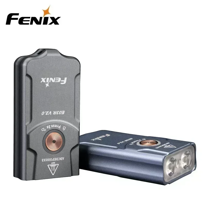 FENIX E03R V2.0 mini Keychain Flashlight 500 lumens Built-in 400mAh Battery USB Type-C charging EDC Light