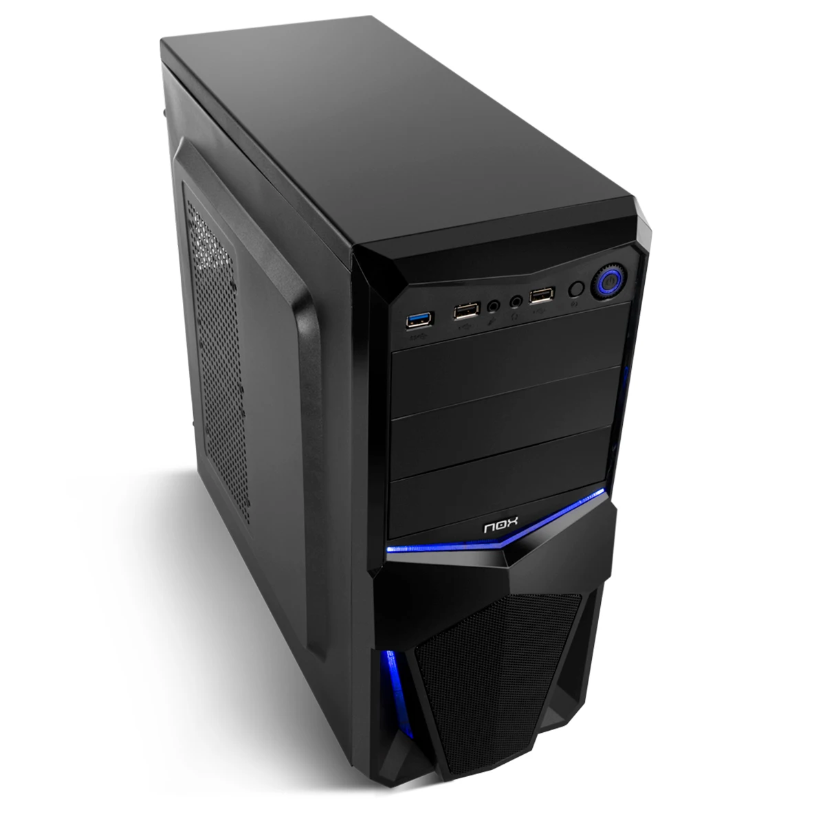 Computer Box PC desktop Semitorre ATX pvd USB 3.0 nero Gaming - NOX