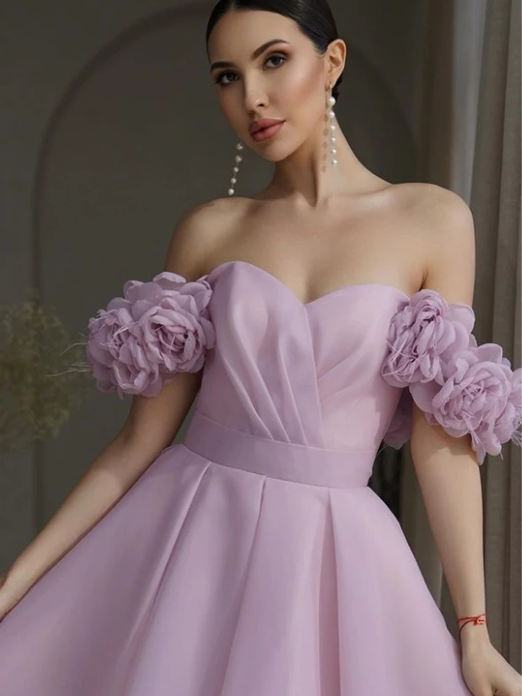 Vestidos de quinceañera plisados de gasa a juego, vestidos Midi de línea a, moda clásica, Simple, elegante, Formal, clásico