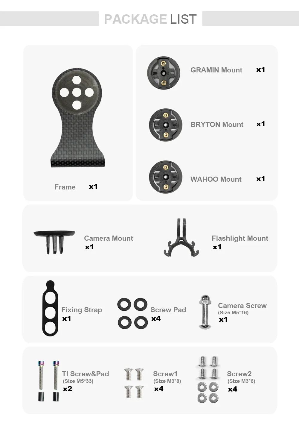 CM-02+ Carbon Bike Stem Extension Computer Mount Code Table Rack - Bicycle Accessories for GPS Bike Computer Camera Light – Detail 7