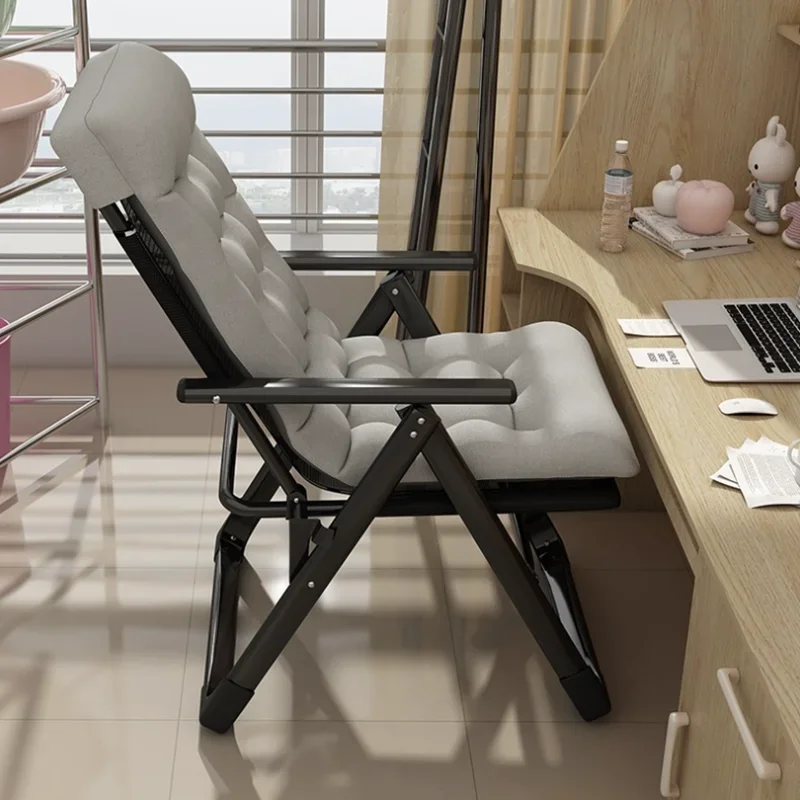 

Folding Recliner Comfortable Lunch Chair Napping Lazy Person Backrest Chair Sub Sofa Chair
