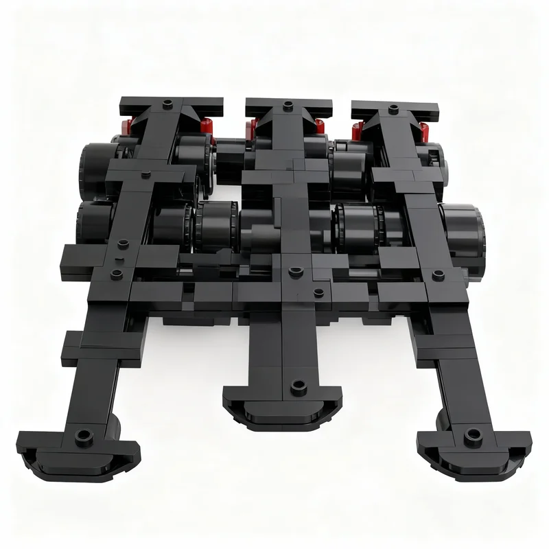 384pcs MOC 6W SemiTrailer Pack 40Ft 2x 30Ft 20Ft City Cargo Model Building Blocks 3D Idea Display DIY Craft Collection Creative