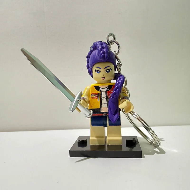 Building Blocks Rumi Doll Pendant KeychainNew KPop Demon Hunters