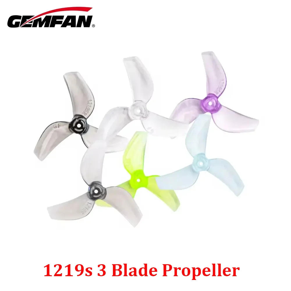 4Pairs Gemfan 1219S 31mm 3-Blade PC Propeller 1mm For Micro TinyWhoop FPV Racing Freestyle Tinywhoop Drones Mobula 6 65mm Frame