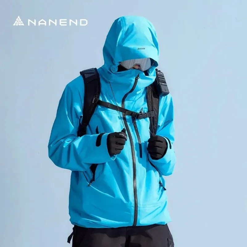 بدلة تزلج NANEND مقاومة للاهتراء ومقاومة للماء ومعزولة لمعدات التزلج الشتوية للرجال والنساء سترة تزلج على الجليد