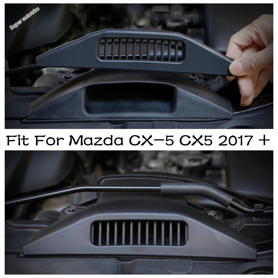 Engine Warehouse Air Intake Insect Net Protection Cover Trim Black Modification Accessories Fit For Mazda CX-5 CX5 2017 - 2024