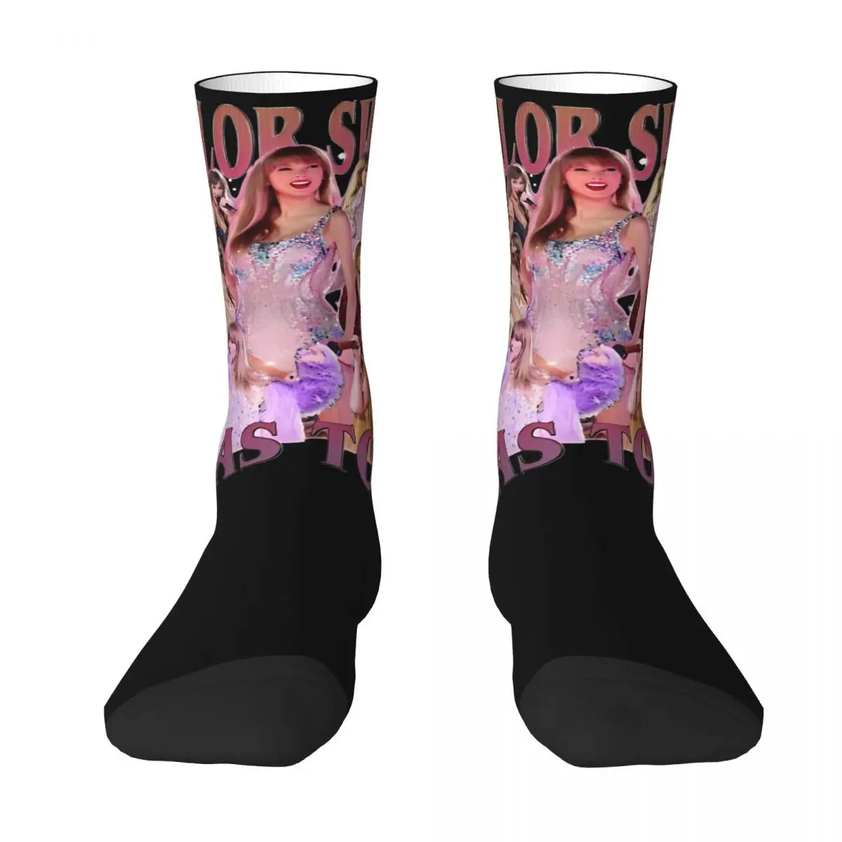 T-Tayloring S-Swifties Tour Theme Dress Socks Outfits for Party Wear Cozy Dress Socks