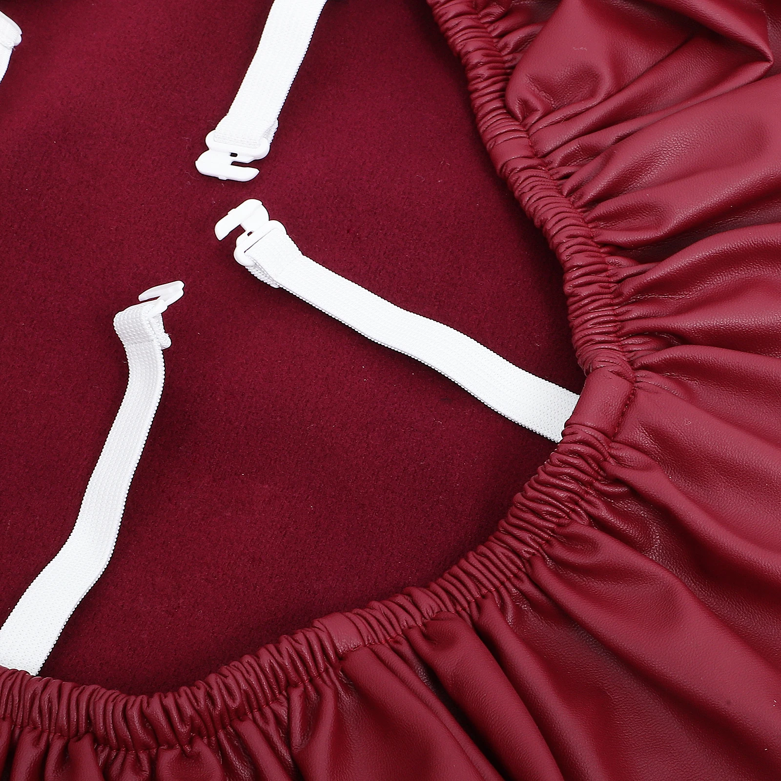 

2 Pcs Waterproof Chair Cover Covers Seat for Dining Protector Pu Salon Protectors Wrap Office Slipcover