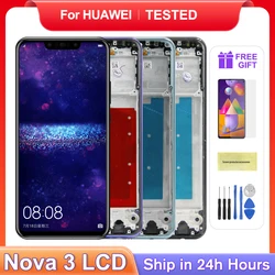 For HUAWEI 6.3''Nova 3 For  Nova3 PAR-AL00 LX1M LX1 LX9 TL20 LCD Display Touch Screen Digitizer Assembly Replacement