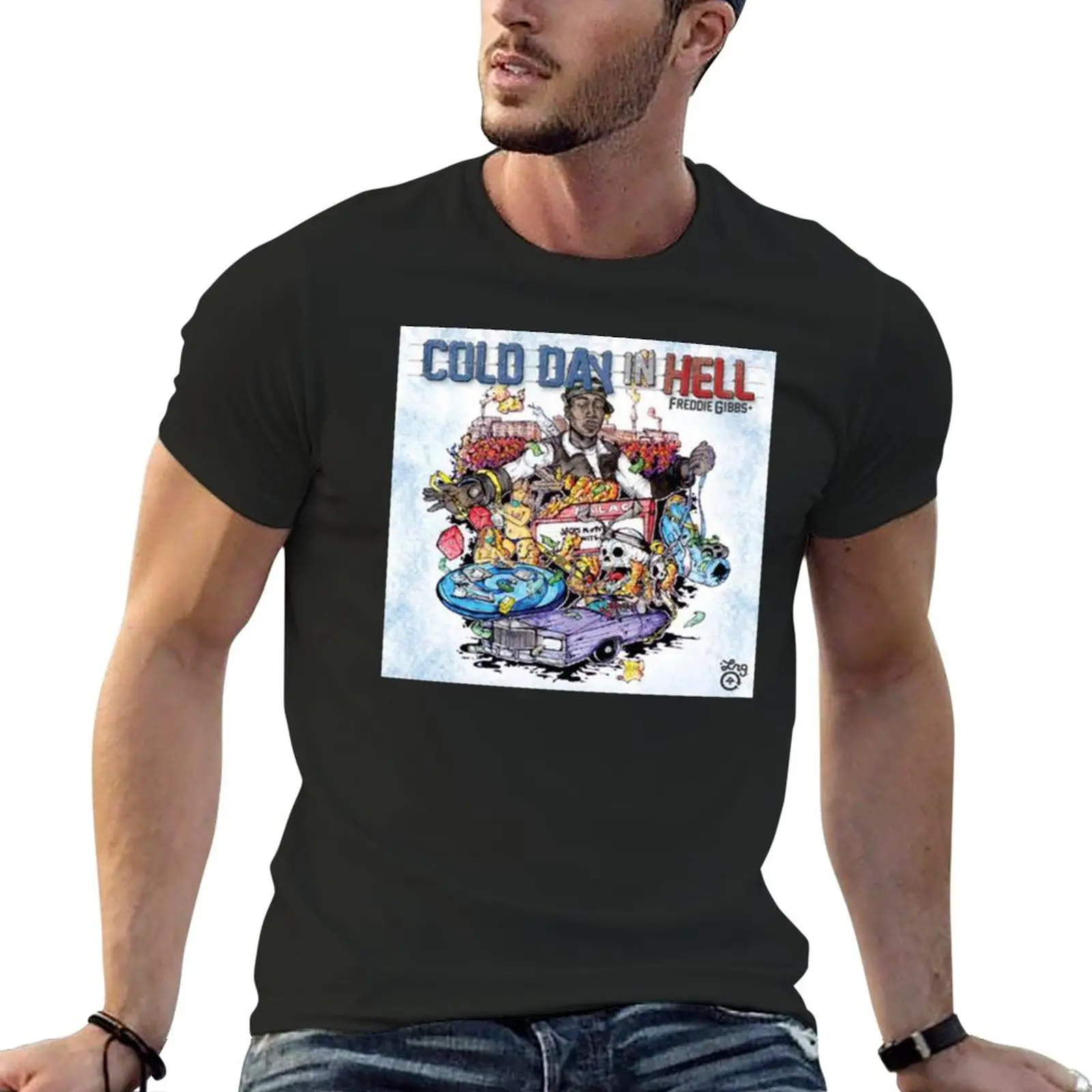 

New cold day in hell T-Shirt Aesthetic clothing plus size t shirts quick drying t-shirt vintage clothes plain white t shirts men