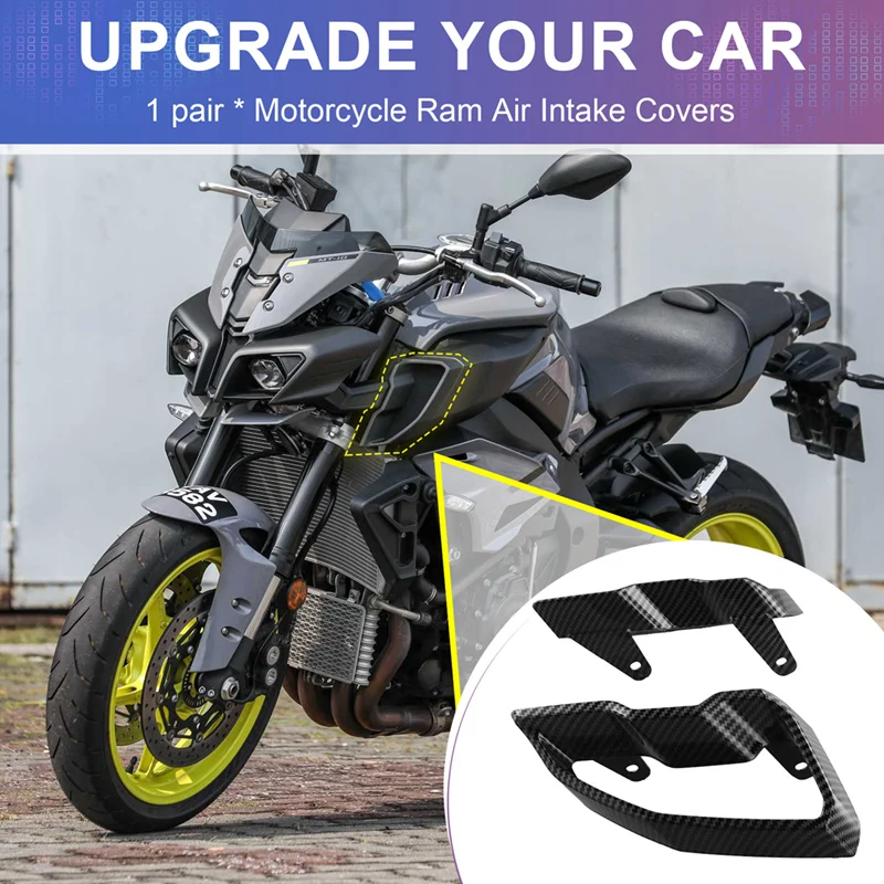 

M0t-rMotorcycle Ram Air Intake Covers Panels Fairing Fit for YAMAHA MT-10 FZ-10 MT10 MT 10 FZ10