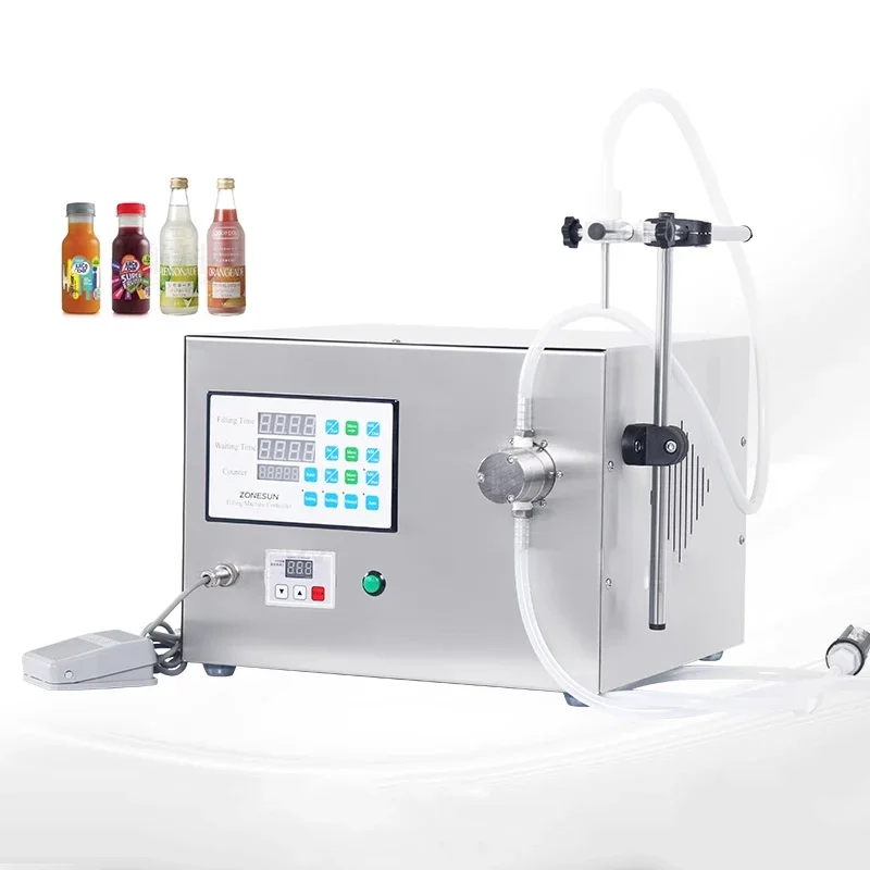 Single-head Semi-atuo Liquid Filling hine Magnetic Pump Beerage Peume Essential Oil jui Water Bottle Filler