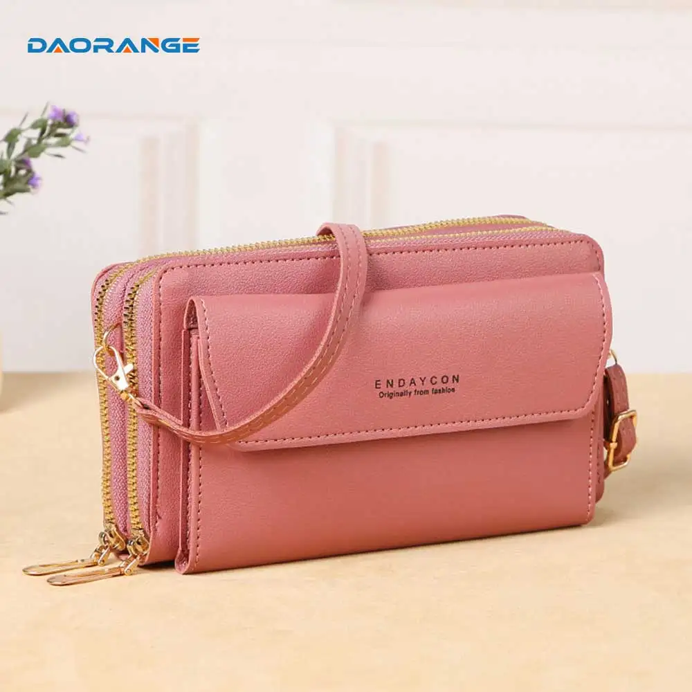 

Buylor Women's Bags Double Layer Mobile Phone Bag Simple Shoulder Bag Luxury Designer Crossbody Bag Ladies Hand Bag Small Wallet