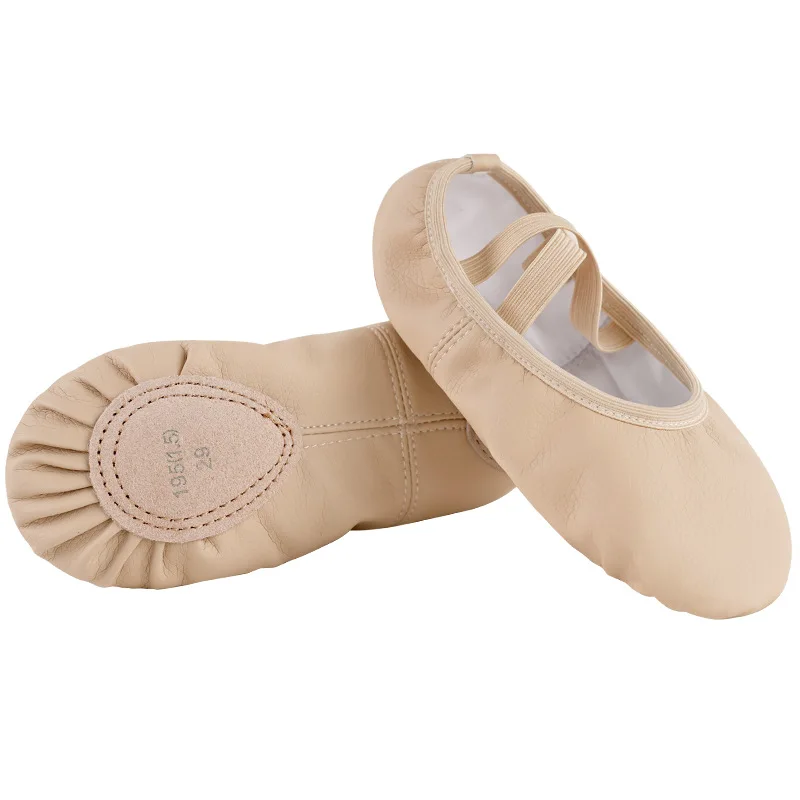 

Children's Soft - Soled PU - Leather Ballet Shoes Flesh Color Girls Professional Dance Practice Shoes Boys Shoes Comfortable