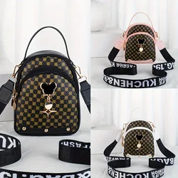 Mickey Mouse Pendant Shoulder Bag Fashion Casual Dot Handbag