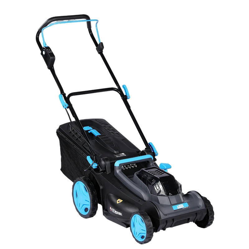 VORAN Lightweight 20V Cordless Lawn Mower Brushless Motor 320mm Mini Electric Grass Cutter Portable Machine For Small Garden