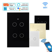 Smart Life WiFi Tuya Ewelink Light Wall Switches Touch Glass Panel Wireless Voice Remote Control by Alexa Google Home 1/2/3 Gang