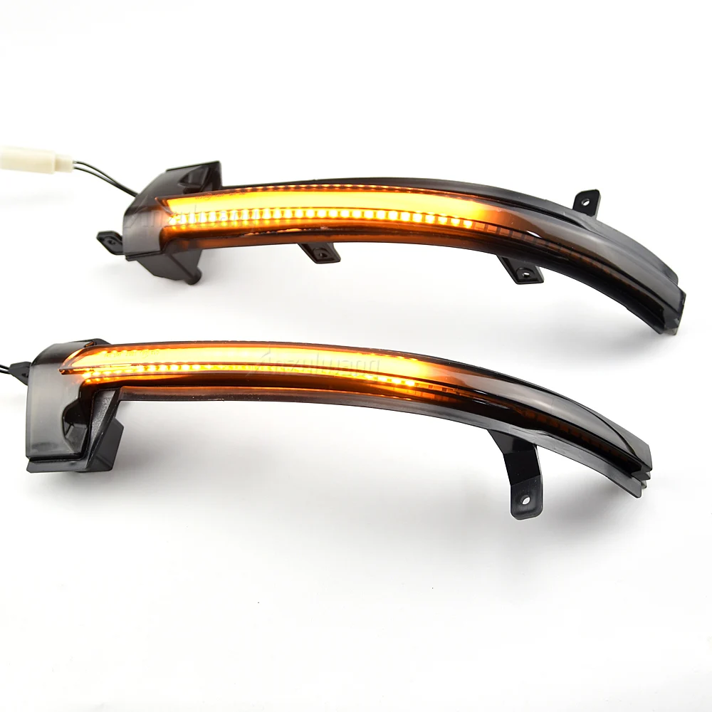 ل VW Volkswagen طوارق II MK2 7P 2010-2018 Led الجانب الجناح المرايا الديناميكية بدوره إشارة مؤشر ضوئي مكرر مصباح