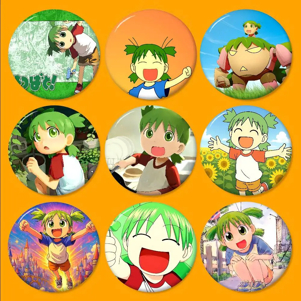 Anime Y-Yotsuba Sweet Anime Button Pin Handmade Brooch for Clothes Cartoon Badge Backpack Decoration Jewelry Accessories