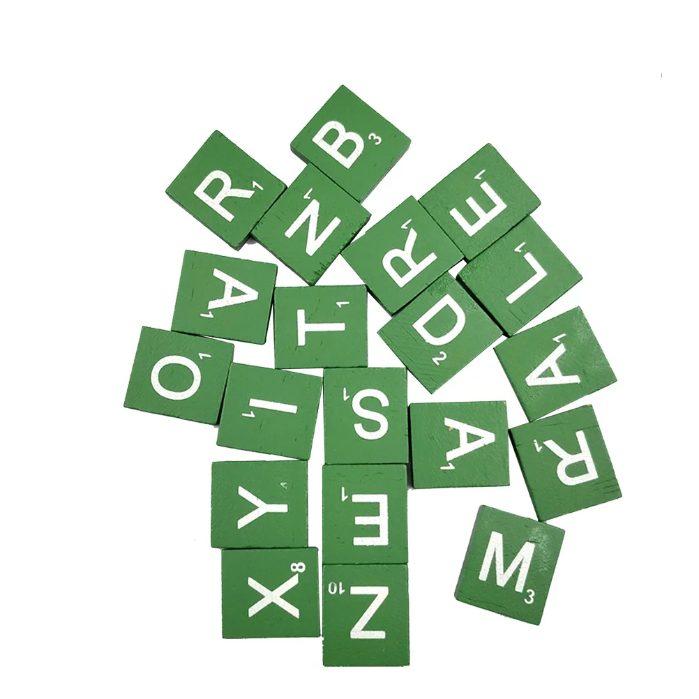 100 PCS Wooden Cubes for Crafts Blocks Chips Decor Baby Christmas Jigsaw Puzzles