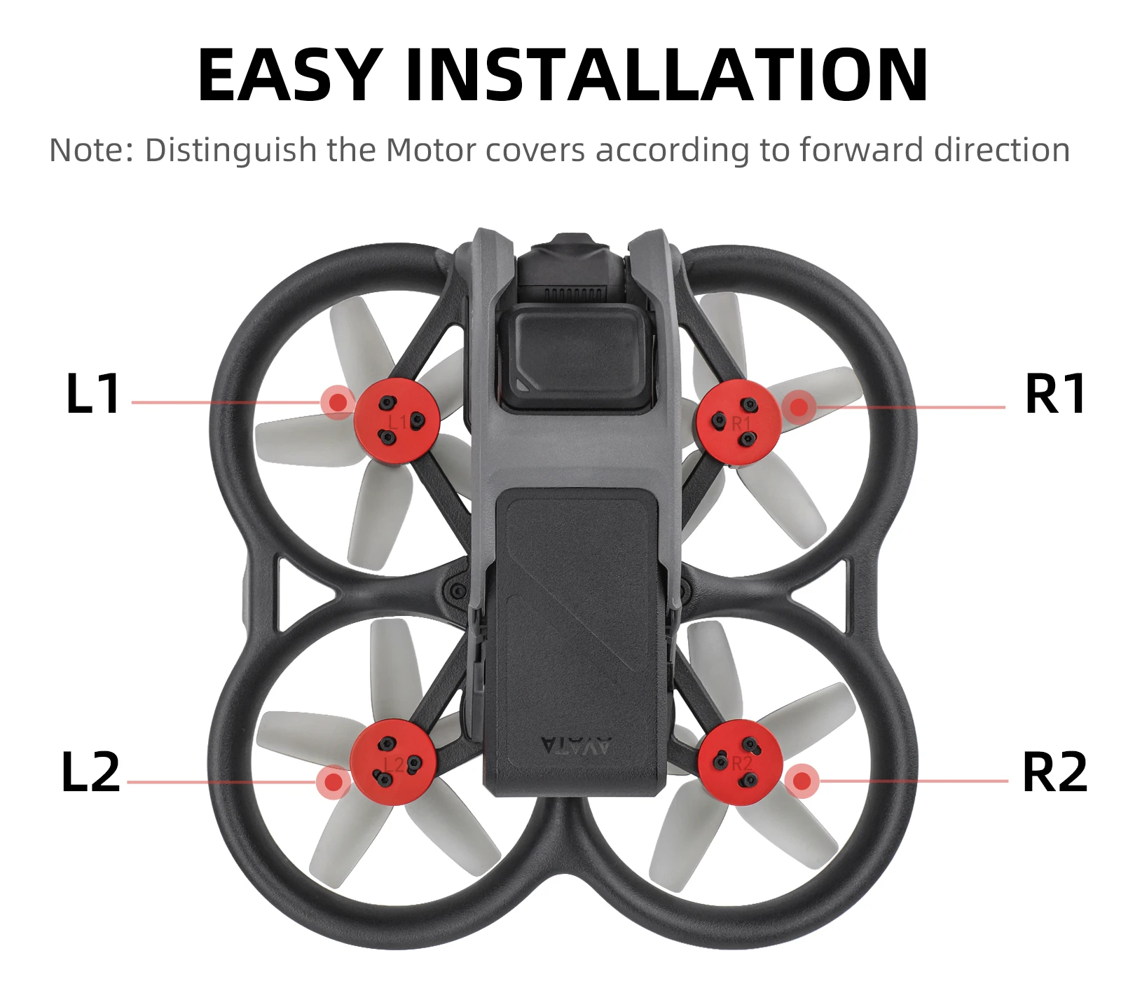 For DJI Avata Landing Gear Guard Propeller Protector Gimbal Bumper Motor Cover Battery Protection Bracket Drone Accessories
