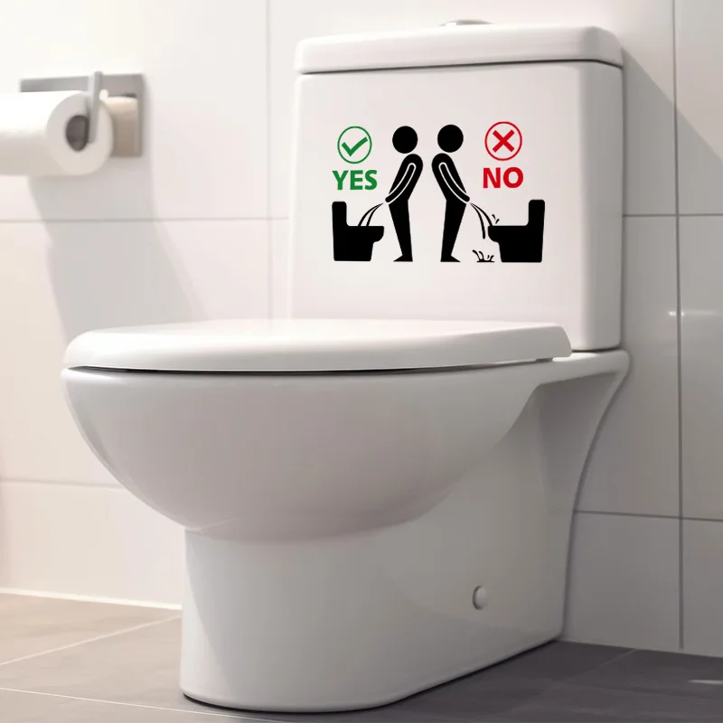 Cartoon Toilet Stickers Self Adhesive Wall Stickers Toilet Decoration Removable 3d Toilet Stickers Bathroom Toilet Stickers