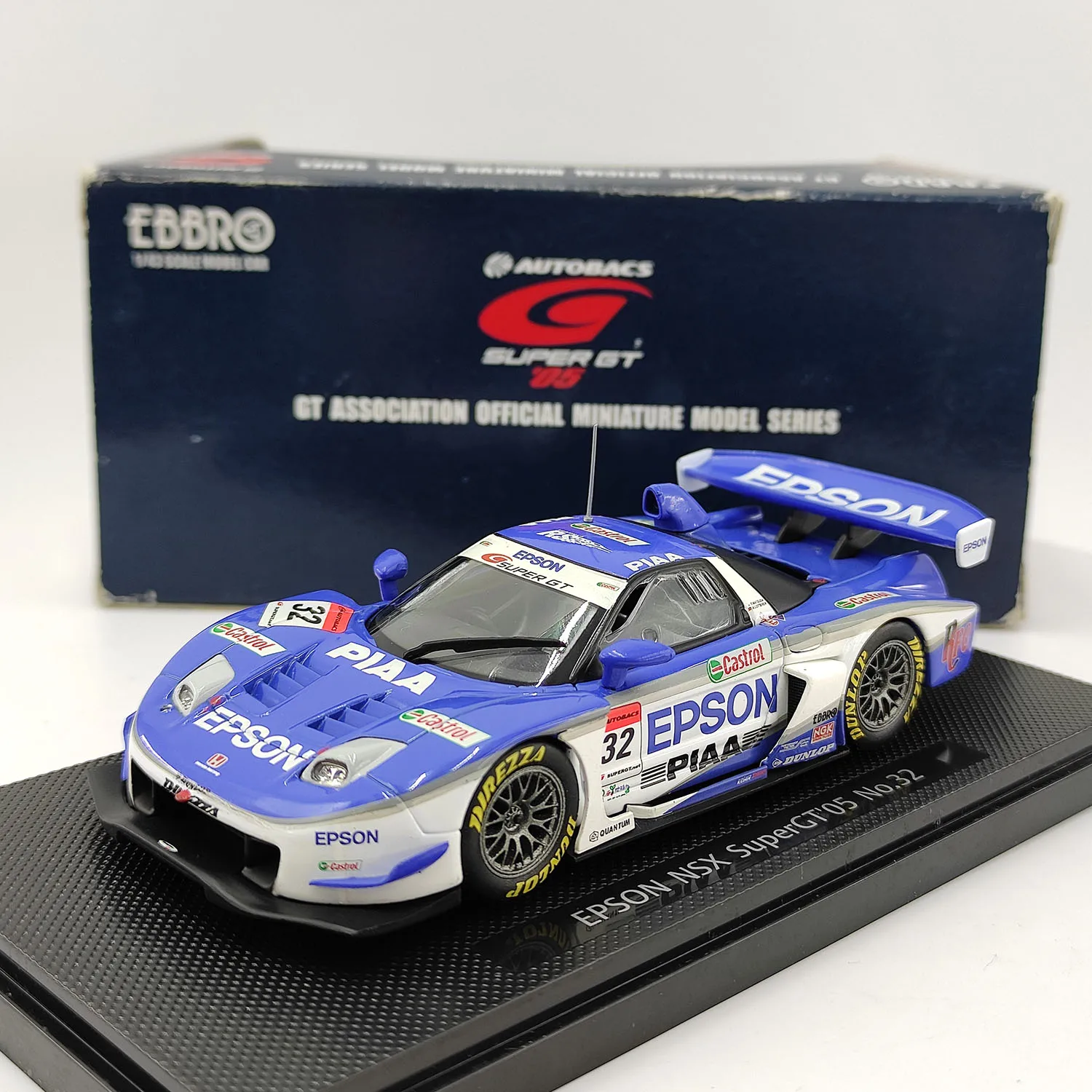 Diecast EBBRO 1:43 Scale EPSON NSX SuperGT'05 #32 Alloy Car Model