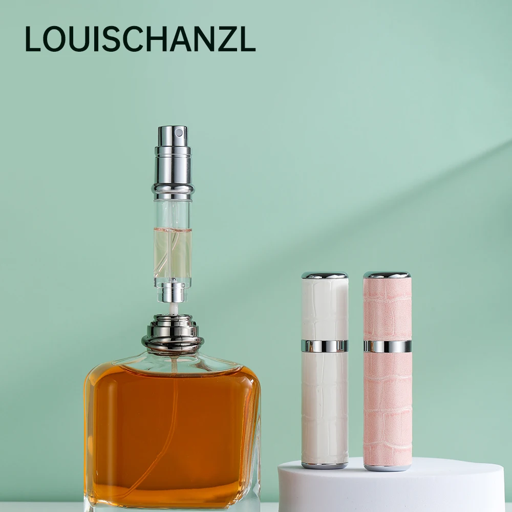 

Louischanzl 5ml Perfume Atomizer Bottle Crocodile print PU Sprayer Suitable for Boarding Tight Sealing Travel Perfume Spray