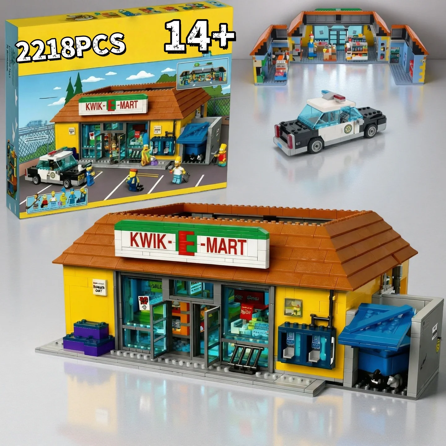 

2026 новый MOC 2179 шт. подходит 71016 Kwik-E-Mart строительные блоки кирпичи модель игрушки для детей и взрослых подарки на Рождество и день рождения домашний декор