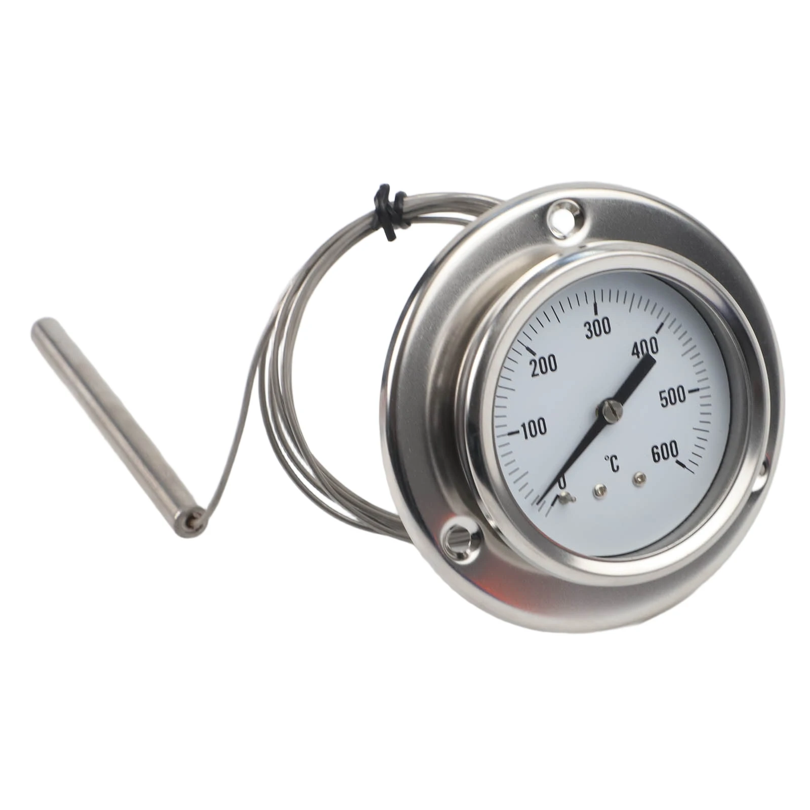 Stainless Steel Oven Thermometer 0-600C With 1.5M Probe Capillary For Dial For Kitchen Cooking And Industrial Boiler Temperature