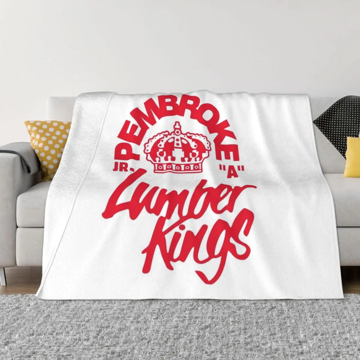 Pembroke Lumber Kings Throw Blanket Multi-Purpose fluffy blanket Flannel Blanket Blankets for babies