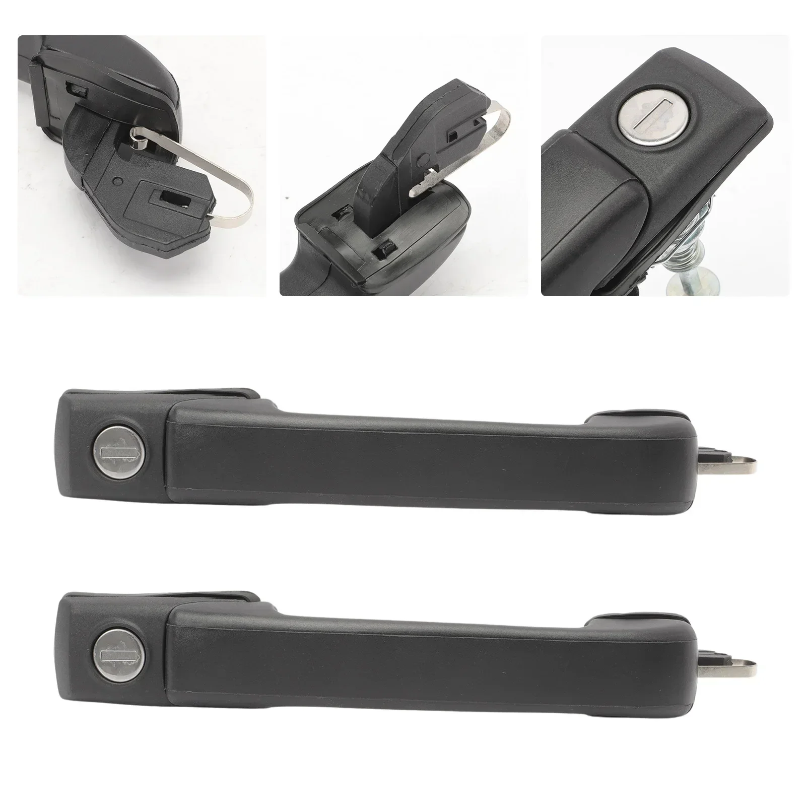 مجموعتان من مقبض الباب الجانبي الأيسر والأيمن مع أسطوانة قفل ومفاتيح لنظام قفل الجولف 3 كابريو 1H0898081 #5