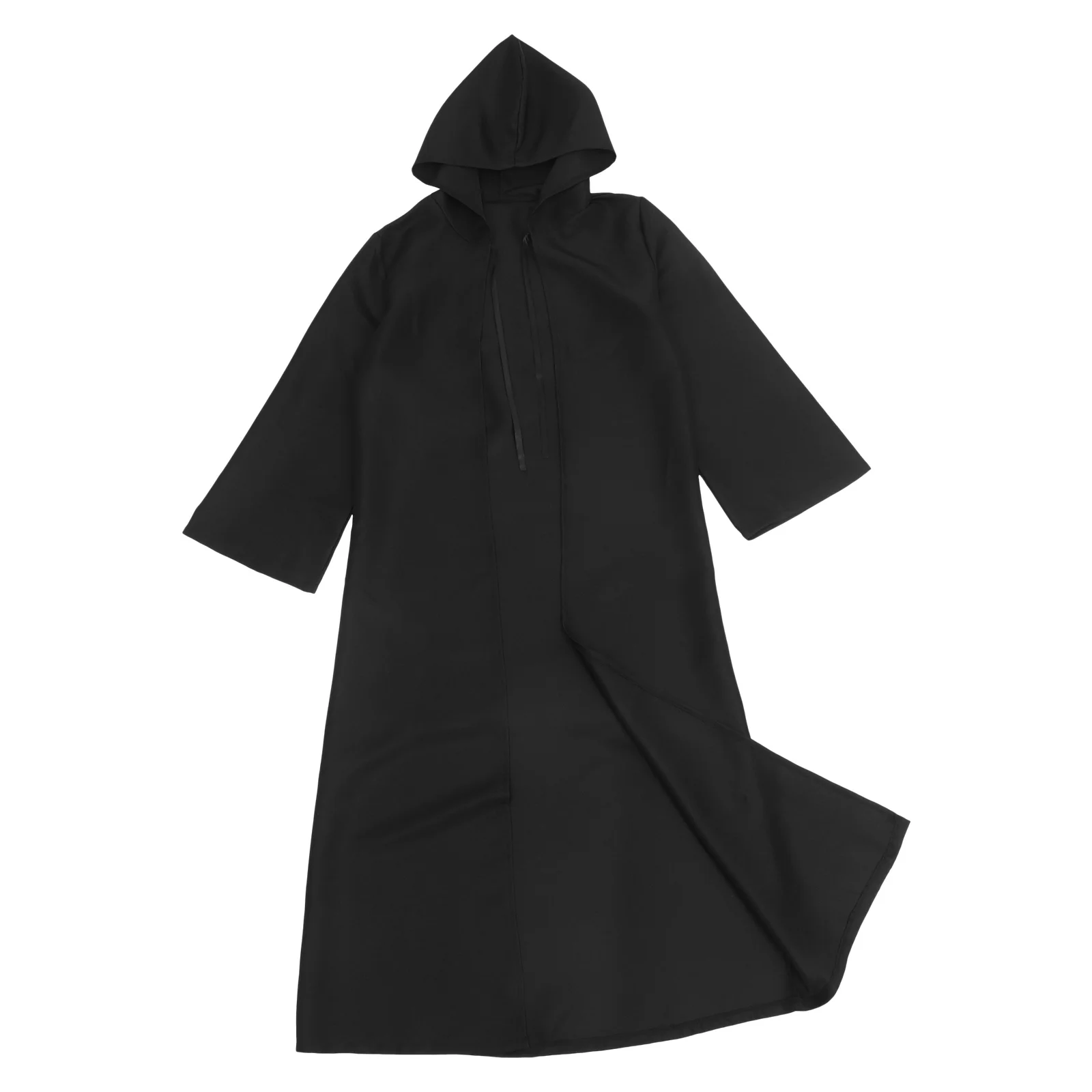 

Halloween Cloak Black Robe Light Portable for Role Playing Festival Death Costume Black Robe Wizard Robes