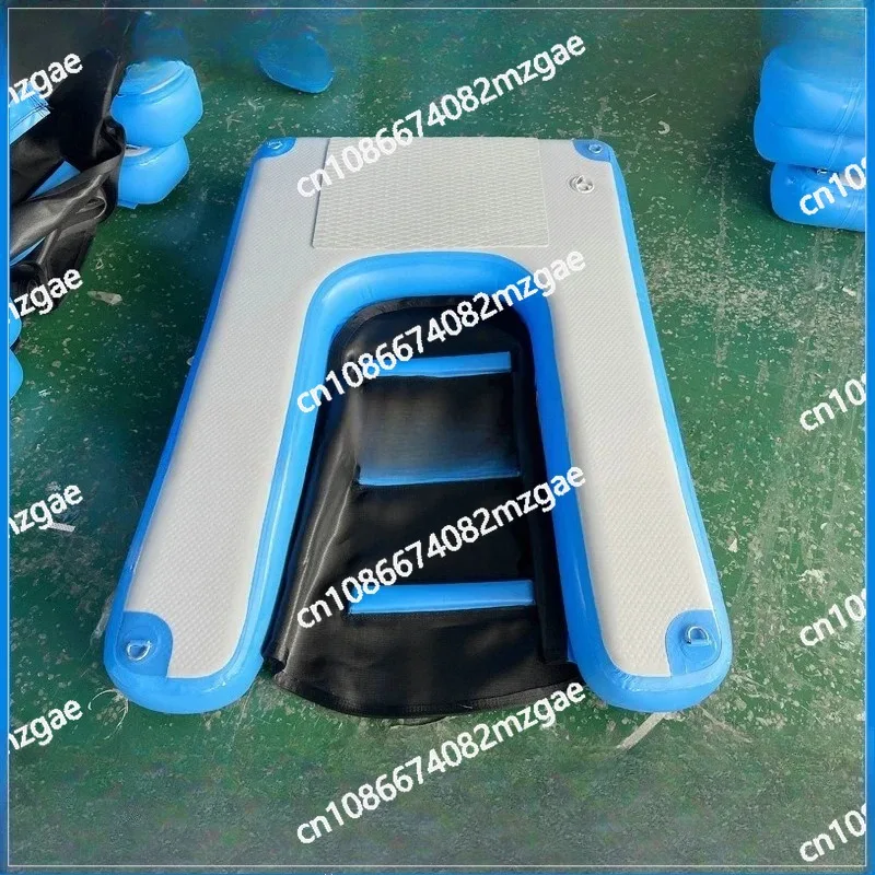 Pet Dog Swimming Pool Safety Inflatable Dog Ladder Pet Supplies Pet Toys Dog Lying on The Water Mat Floating Platform