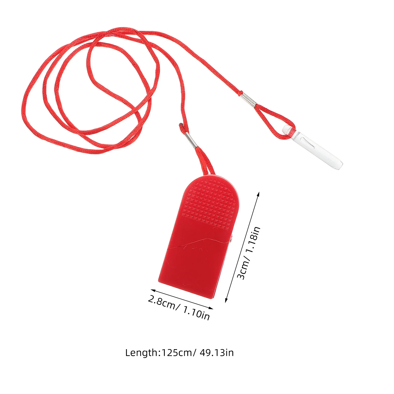 مفتاح إيقاف الطوارئ العالمي، قطع غيار مفتاح الأمان المغناطيسي الأحمر الساطع للاستخدام المنزلي التجاري واللياقة البدنية