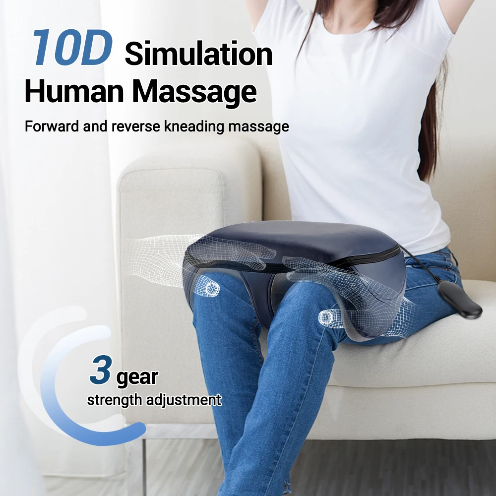 Electric Foot Massager 3 Modes Heating Therapy Hot Compression Shiatsu Kneading Roller Muscle Relaxation Pain Relief Massageador