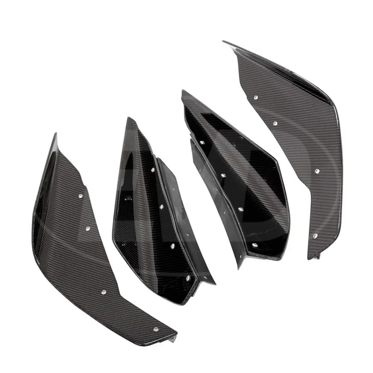 

Vrs Style Carbon Fiber Front Bumper Canards for 2008-2015 Mitsubishi Lancer EVO 10